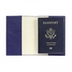 Personalized Indigo Leather Passport Cover Image 2 of 2